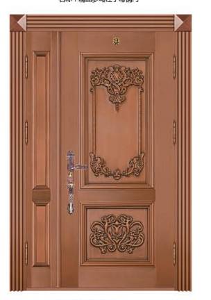 Luxury mother bronze door