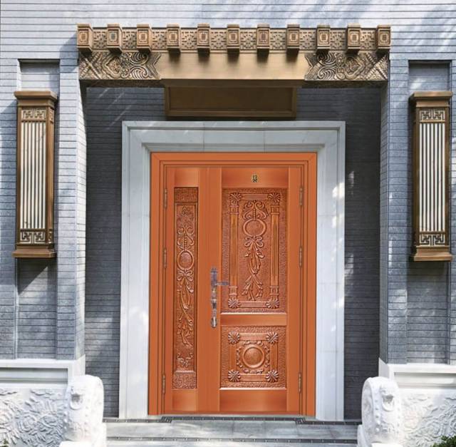 Luxury mother bronze door