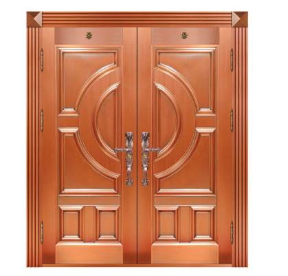 Luxury double open copper door