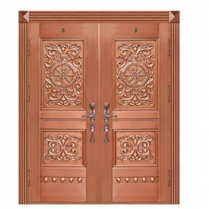 Luxury double open copper door