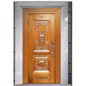 Luxury single open copper door