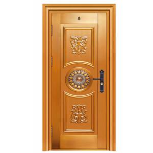 Luxury single open copper door