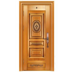 Luxury single open copper door