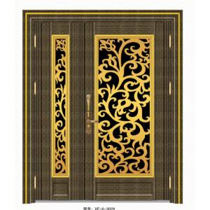 Stainless steel color steel door
