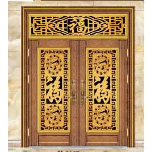 Stainless steel color steel door