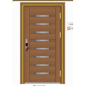 Stainless steel color steel door