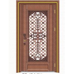 Stainless steel color steel door