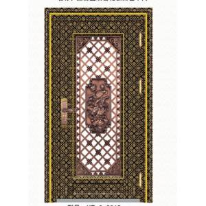 Stainless steel color steel door