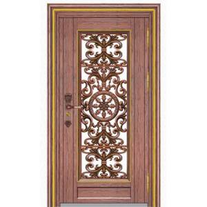 Stainless steel color steel door