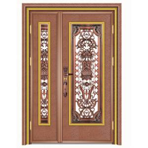 Stainless steel color steel door