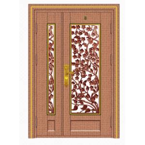 Stainless steel color steel door