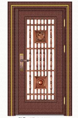 Stainless steel color steel door