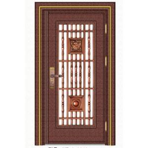 Stainless steel color steel door