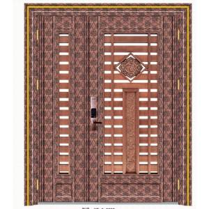 Stainless steel color steel door