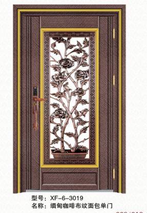 Stainless steel color steel door