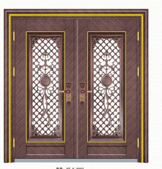 Stainless steel color steel door