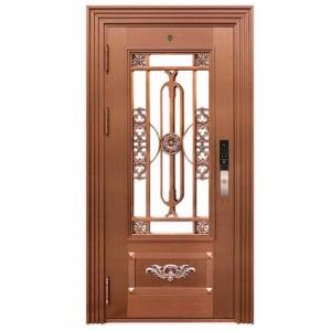 Stainless steel color steel door