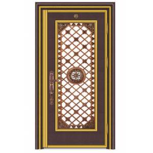 Stainless steel color steel door