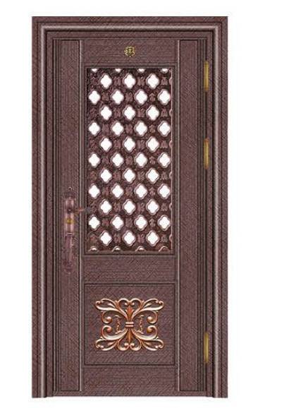 Stainless steel color steel door