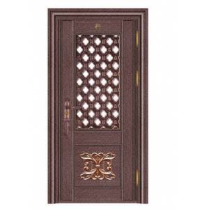 Stainless steel color steel door