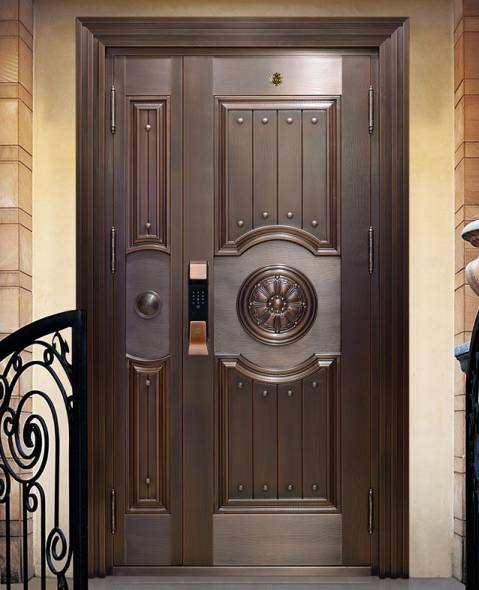 Steel copper door
