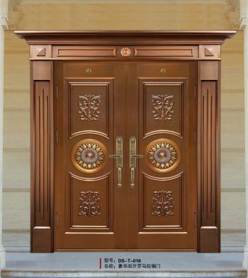 Steel copper door
