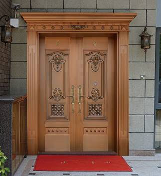 Steel copper door