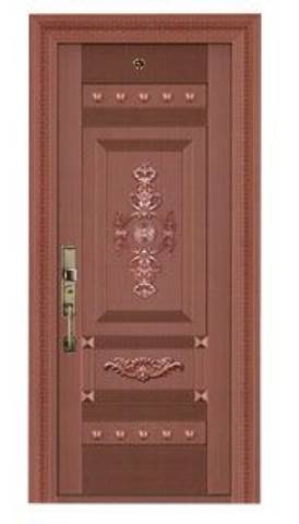 Steel copper door
