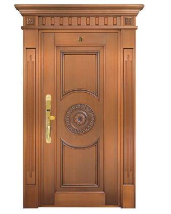 Steel copper door
