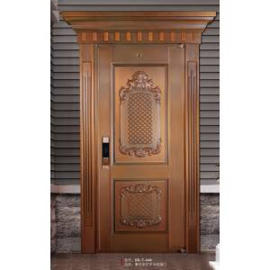 Luxury single open copper door