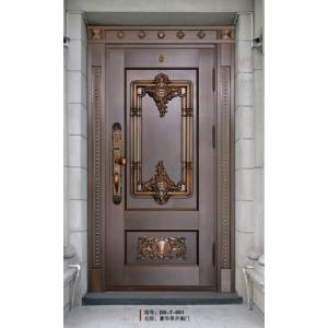 Luxury single open copper door
