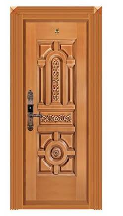 Luxury single open copper door