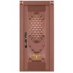 Luxury single open copper door