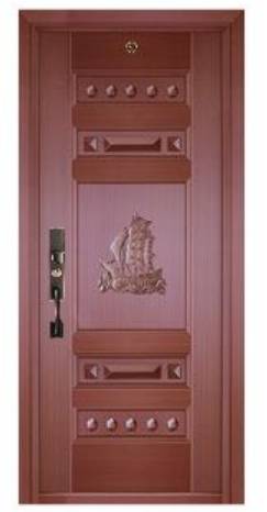 Luxury single open copper door
