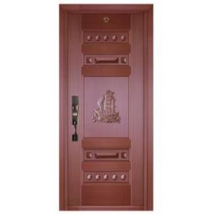 Luxury single open copper door