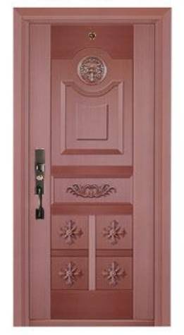 Luxury single open copper door