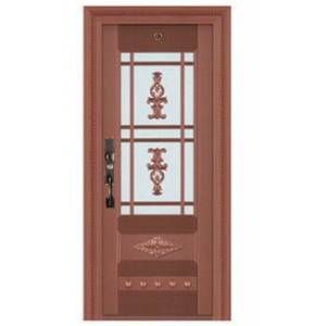 Luxury single open copper door