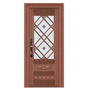 Luxury single open copper door