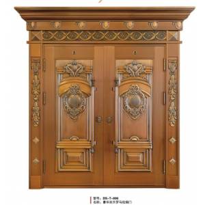 Luxury single open copper door