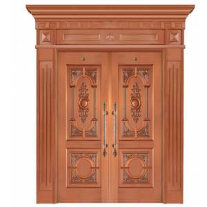 Luxury single open copper door