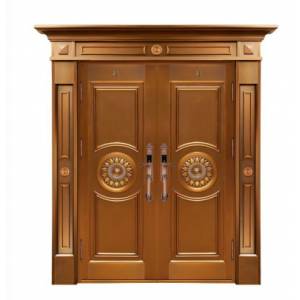 Luxury single open copper door