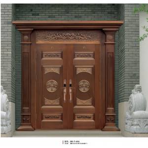 Luxury single open copper door