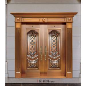 Luxury single open copper door