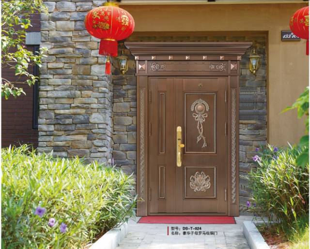 Luxury mother bronze door